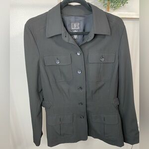 INC International Concepts Women's Utility Jacket in Black size 12
